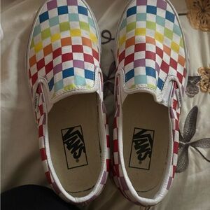 Vans Multicolor Checkered Slip-On Sneakers